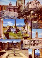 20db Postatiszta Pompei és Római modern képeslap