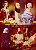 17db postatiszta magyar festmény reprodukció a 19.sz.-ból