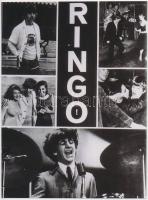 cca 1966 Ringo, a Beatles együttes tagja, Fekete György (1904-1990) budapesti fényképész hagyatékában fellelt 2 db repró negatív modern nagyítása, 15x11 cm és 17x12 cm