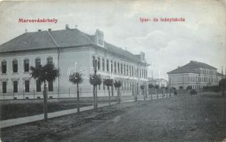 Marosvásárhely, Targu Mures; Ipar- és leányiskola, kiadja Hirsch Mór / Industry and Girls school (EB)