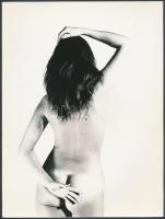 cca 1975 Műtermi vázlatok, 3 db finoman erotikus vintage fotó, 23x15 cm / 3 erotic photos, 23x15 cm