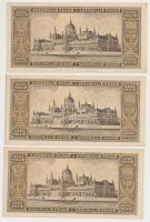 1946. 100.000.000P (3x) sorszámkövetők T:I,I-