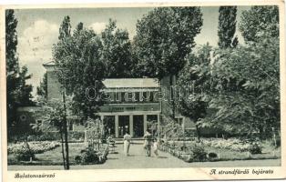 Balatonszárszó, strand, part - 2 db régi képeslap / 2 old postcards