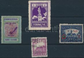 1924-1930 4 klf városi okmánybélyeg (9.500)