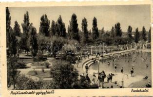 2 db RÉGI magyar városképes lap, vegyes minőség; Hajdúszoboszló, Parádfürdő / 2 old Hungarian town-v...