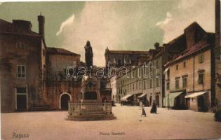 2 db RÉGI horvát városképes lap, vegyes minőség; Abbázia, Ragusa / 2 old Croatian town-view postcard...