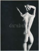 cca 1972 Teliholdas éjszakán, 4 db finoman erotikus vintage fotó, 24x18 cm / 4 erotic photos, 24x18 ...