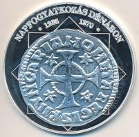 DN "A magyar nemzet pénzérméi - Napfogyatkozás dénáron 1235-1270." Ag emlékérem (10,37g/0....