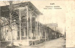 Lipik, Fedett sétány, kiadja Armuth Sándor / promenade with roof (fl)