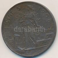 Olaszország 1908R 5c Cu "III. Viktor Emánuel" T:2
Italy 1908R 5 Centesimi Cu "Vittor...