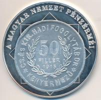 DN "A magyar nemzet pénzérméi - A háború kétnyelvű pénze 1914-1918" Ag emlékérem tanúsítvá...