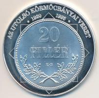 DN A magyar nemzet pénzérméi - Az utolsó körmöcbányai veret 1920-1926 Ag emlékérem tanúsítvánnyal (10,37g/0,999/35mm) T:PP