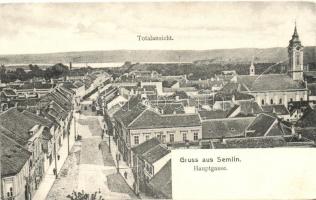 Zimony, Semlin; Főút, látkép / main street, general view (EK)