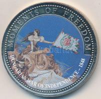 Libéria 2001. 10$ "Szabadság pillanatai- Magyar Szabadságharc 1848-49." multicolor, tanúsítvánnyal T:PP ujjlenyomat Liberia 2001. 10 Dollars "Moments of Freedom - Hungarian War of Independence 1848-49" multicolor, with certificate C:PP fingerprint