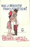 &#039;Viva la recontre Franco-Soviétique!&#039; / French-Russian friendship propaganda (EB)