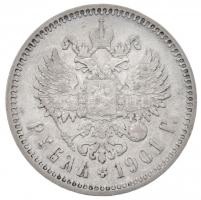 Orosz Birodalom 1901. 1R Ag "II. Miklós" T:2,2-
Russian Empire 1901. 1 Ruble Ag "Nic...