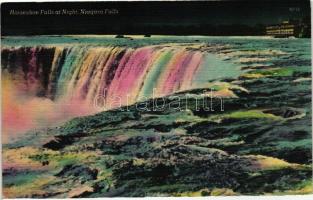 1948 Niagara Falls, Horseshoe Falls at Night, So. Stpl.