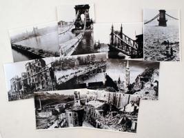 1945 dr. Kunszt János (1892 -1960) korabeli felvételéről készült fotósorozat a háború utáni budapest...