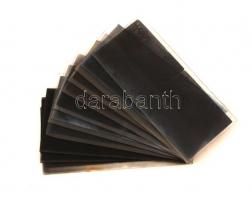 cca 1910 Katonai sztereo diapozitív és negatív felvételek, 10 db üveglemez, 6x13 cm