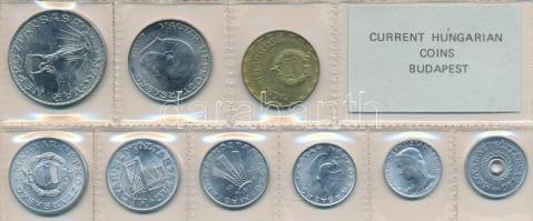1980. 2f-10Ft 9db klf, érmés forgalmi sor fóliatokban T:1