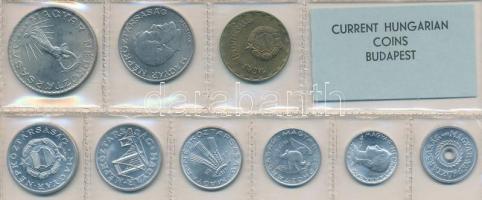1977. 2f-10Ft 9db klf érmés forgalmi sor fóliatokban T:1