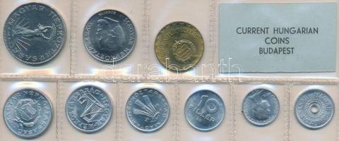 1978. 2f-20Ft 9db klf érmés forgalmi sor fóliatokban T:1