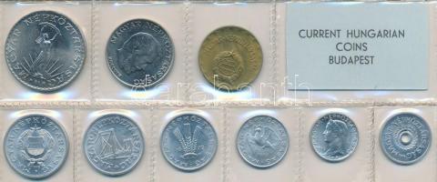 1972. 2f-10Ft 9db klf érmés forgalmi sor fóliatokban T:1