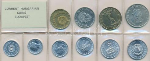 1984. 2f-20Ft 10db klf, érmés forgalmi sor fóliatokban T:1