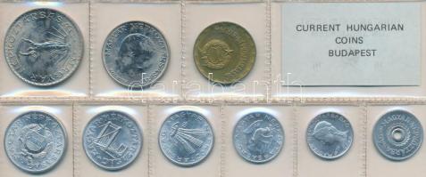 1976. 2f-10Ft 9db klf, érmés forgalmi sor fóliatokban T:1