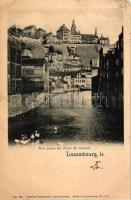 1899 Luxembourg, Vue prise du Pont du Grund / view from the Grund Bridge (EK)