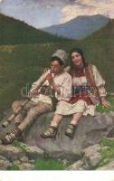 Idill a havasok között / Idyll auf den Bergen; Hungarian folklore s: Vastagh