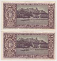 1945. 100P (5x) sorszámkövetők T:III tűlyuk