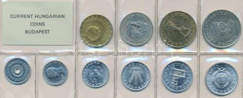 1985. 2f-20Ft 10db klf, érmés forgalmi sor fóliatokban T:1