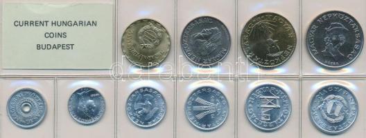 1986. 2f-20Ft 10db klf érmés forgalmi sor fóliatokban T:1