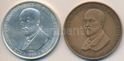 Kelemen Kristóf (1922-) 1985. "MÉE Budapest / Pázmány Péter - Eötvös Lóránd" Ag és Br emlé...