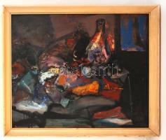 Babos Éva (1948-): Csendélet. Olaj, farost, jelzett, keretben, 65×75 cm