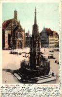 Nürnberg, Der Schöne Brunnen / The beautiful fountain, market square (EK)