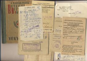 cca 1920-1950 10 db orvosi irat (vénykönyv, recept, stb)