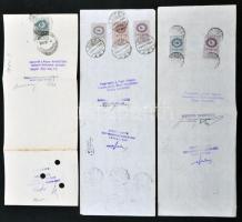 Budapest / Eger 1940. Az Egri Főkáptalan és az Egyházmegyei Takarékpénztár Részvénytársaság 3db klf ...