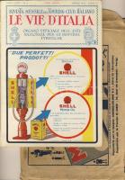 1928 Dekoratív olasz autós utazási újság eredeti borítékban