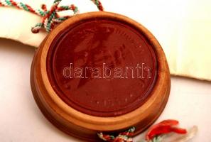 1938 Pécs, az Erzsébet Tudományegyetem politikatudományi doktori oklevele, okmánybélyeggel, fatokos ...