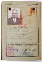 1930 Fényképes német birodalmi útlevél házaspár és gyermekeik részére kiállítva, az egyik fénykép hi...