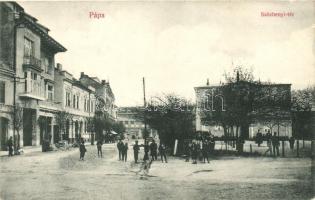 Pápa, Széchenyi-tér, kiadja Baum Lajos, 'K.u.K. Permanenter Krankenzug Nr. 20' (EK)