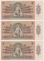 1939. 5P (3x) sorszámkövetők T:II-