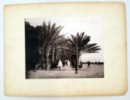 cca 1890 Leroux: Algir, Le Square Bresson, 22x28 cm, karton 33x45 cm