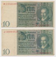 Németország / Weimari Köztársaság 1929. 10M (2x) + 20M + Német 3. Birodalom 1935. 100M T:III
German...