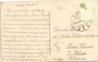 Eger, Skupina baráku, barakk épületek; ritka, cseh kiadású lap (Rb)