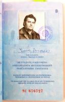 1986 Fényképes magyar útlevél, számos bejegyzéssel, valutalappal