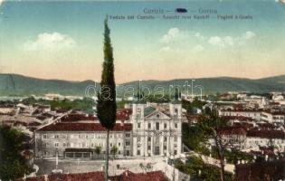 Gorizia, Görz; Veduta dal Castello / view from the castle, field post cancellation on backside (EK)