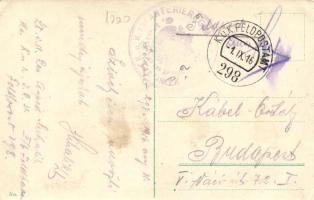 Gorizia, Görz; Veduta dal Castello / view from the castle, field post cancellation on backside (EK)